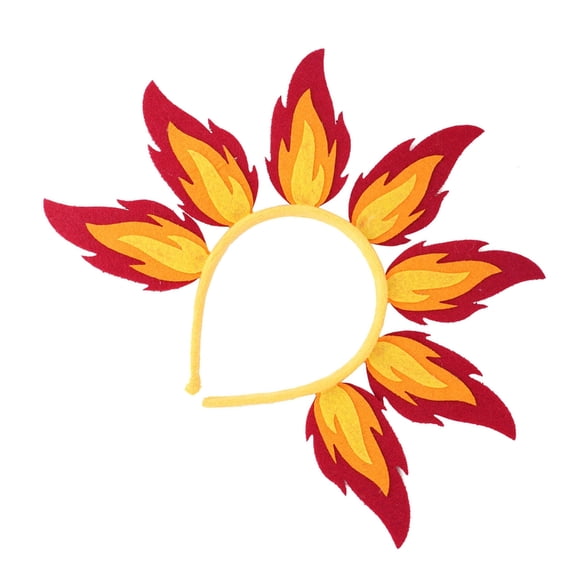 Unisex Gothic Punk Flame Hair Hoop Artistic Hairband for Concerts Livehouse Flame Holiday Headpiece