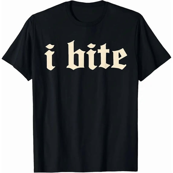Unisex Gothic Sassy I Bite Graphic T-Shirt