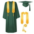 Unisex Graduation Cap And Gown Tassel Stole Honor Cord Set For High