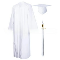 Unisex Graduation Costume For High School And Bachelor Man Women Graduation Gown Soft Matte Graduation Gown Hat Tassel Set