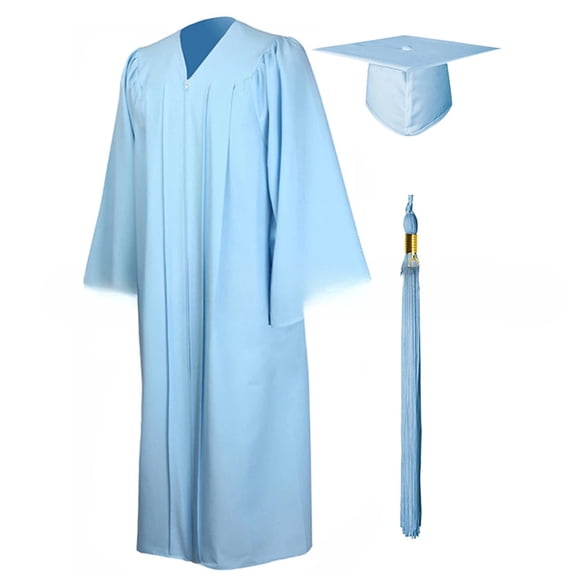 Unisex Graduation Costume For High School And Bachelor Man Women Graduation Gown Soft Matte Graduation Gown Hat Tassel Set
