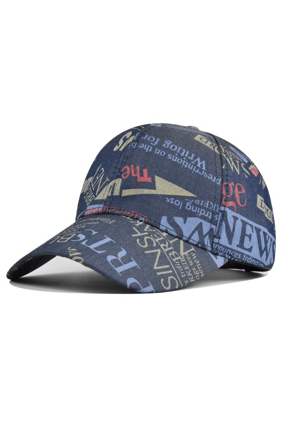 Unisex Graffiti Art Baseball Cap Fashion Funny Print Adjustable Peaked Cap Outdoor Sports Couple Hats Adjustable Curved Brim Hats Sun