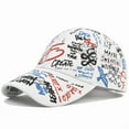 thumbnail image 1 of Unisex Graffiti Art Baseball Cap Fashion Funny Print Baseball Cap Adjustable Peaked Cap Outdoor Sports Couple Hats Adjustable Curved Brim Hats Sun, 1 of 9
