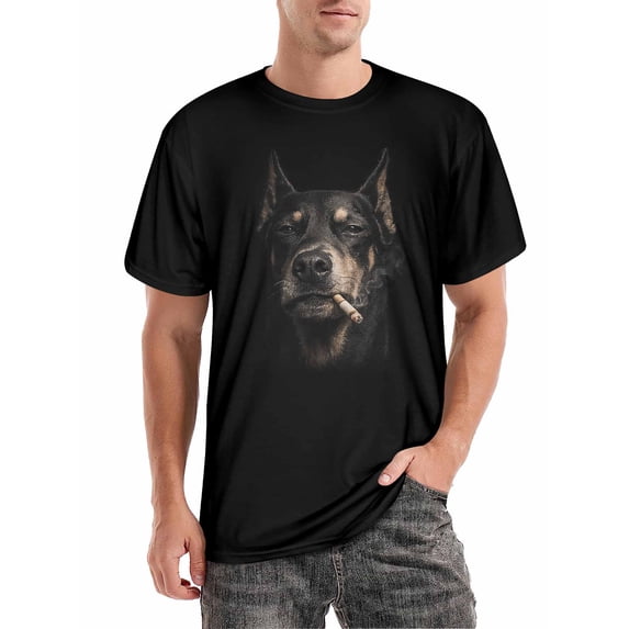 Unisex Graphic T Shirt for Men and Women, Cool Funny Dog Cat Shirt, Cotton Casual Streetwear Tee, Vintage Style Novelty Animal Lover Gift