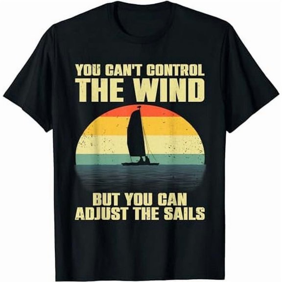 Unisex Graphic T-Shirt with Sailboat Print for Boating Enthusiasts