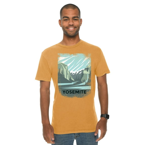 Unisex Graphic Tees - Yosemite T-shirt for Men Women - Hiking Running Camping Shirt
