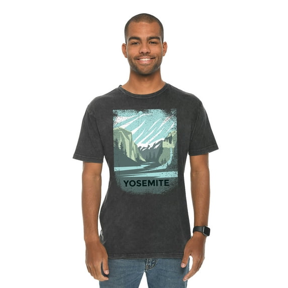 Unisex Graphic Tees - Yosemite T-shirt for Men Women - Hiking Running Camping Shirt