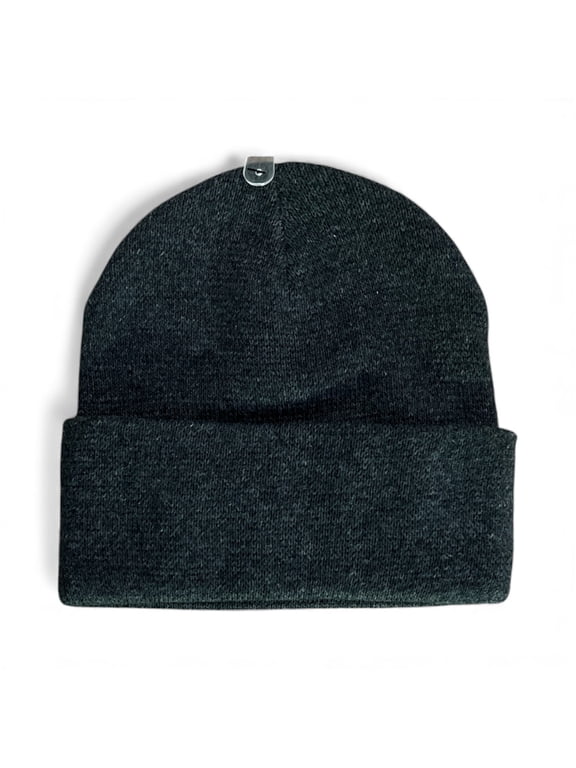 Unisex Gray Knit Beanie Winter Hat One Size