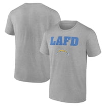 Unisex Gray Los Angeles Chargers LAFD T-Shirt