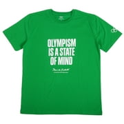 Unisex Green The Olympic Collection - Pierre de Coubertin Quote T-Shirt