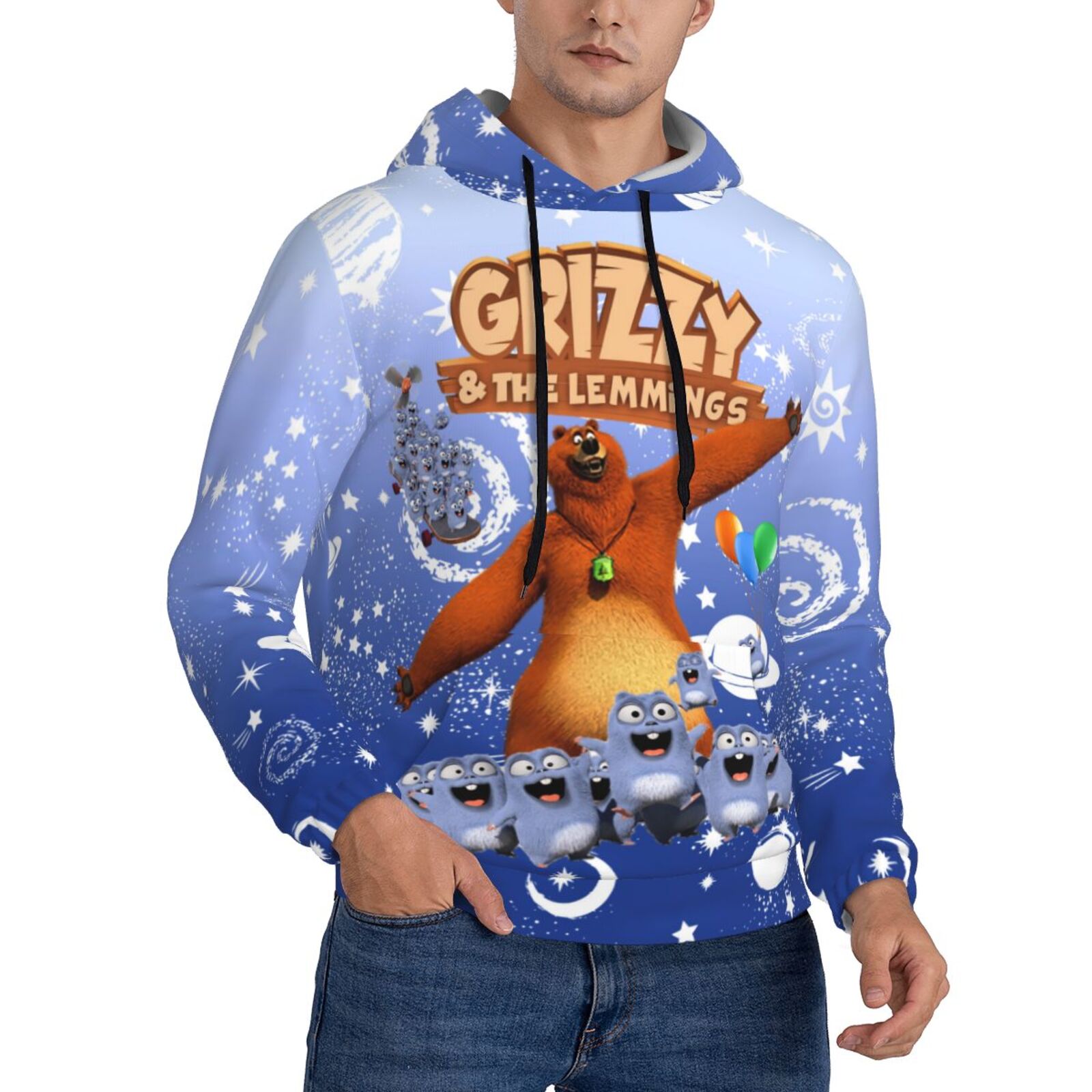 W250215 Unisex Hoodie Printed 3D Pattern Pullover Sweatshirt With Pocket Loose Comfortable Streetwear From Sweet_workshop1 Vendor, $14.75