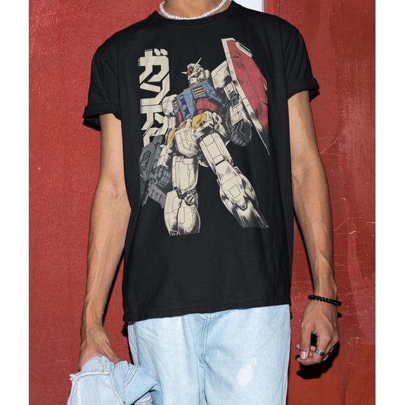 Unisex, Gundam Shirt, 90s Anime Shirt, Vintage Shirt, Robot Anime Lovers GIFT Tshirt, Anime Japanese Manga Tshirt, Retro Gundam Anime Shirt