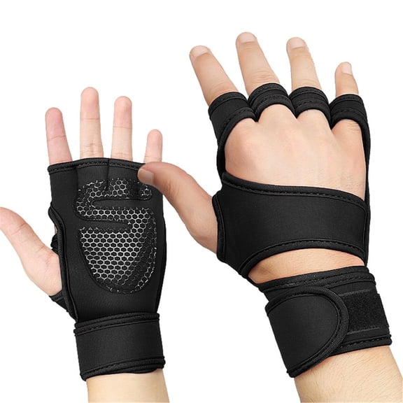 Unisex Gym Workout Gloves Hand Grips for Weightlifting Pull Up Deadlifting