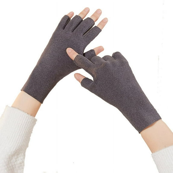 Unisex Half Finger Gloves, Warm Stretchy Fingerless Gloves, Soft Gloves for Women Men