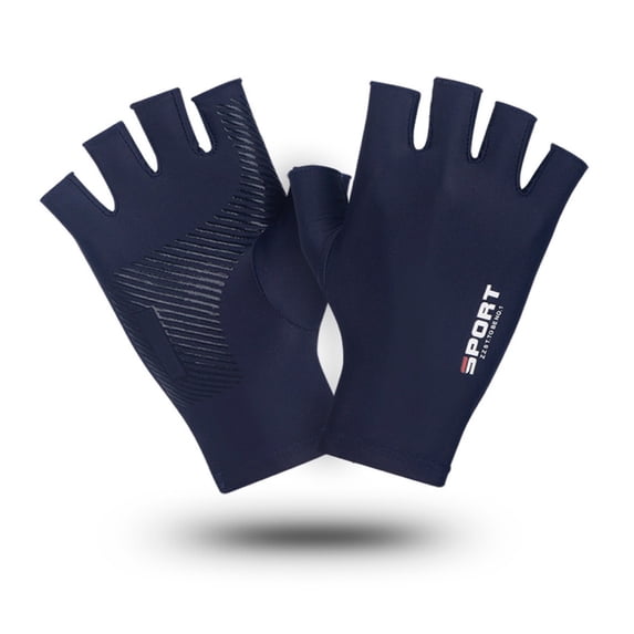 Unisex Half Finger Gloves qinhaie Solid Color High Elastic Breathable Sports Gloves, Summer Outdoor Cycling Fitness Accessories