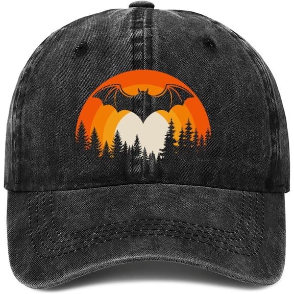 Unisex Halloween Baseball Cap Adjustable Cotton Skeleton Hat for Adults Lightweight Outdoor Party Accessories