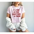 thumbnail image 1 of Unisex Halloween Graphic T-Shirt – “It’s Fine Everything is Fine” Oversized Tee, 1 of 2