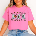 thumbnail image 1 of Unisex Halloween T-Shirt, 100% Cotton – Cute Ghosts & Autumn Leaves Graphic Tee, Soft Crewneck, Short Sleeve, Gift for Halloween, 1 of 2