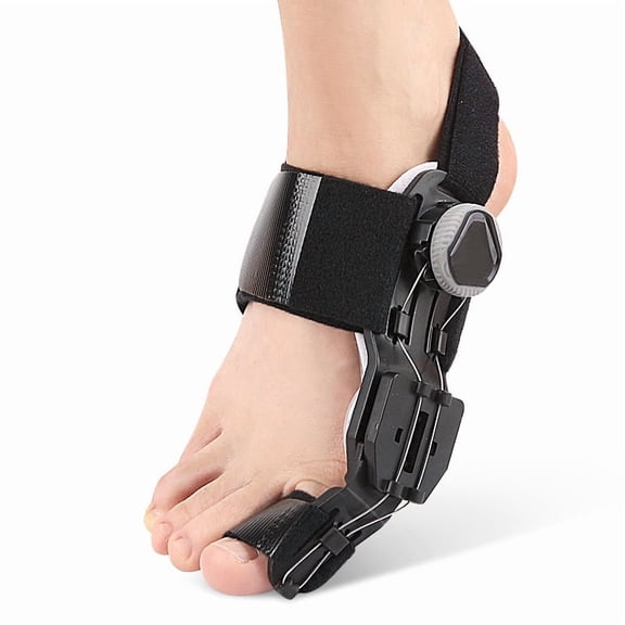 Unisex Hallux Valgus Corrector with Adjustable Knob for Day and Night Use, Hammer Toe Corrector, Toe Separator