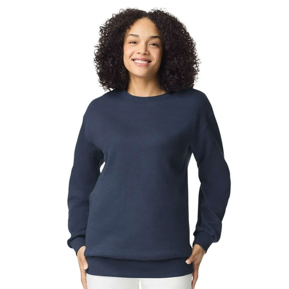 Unisex Hammer Maxweight Crewneck Sweatshirt 75/25 Cotton/Polyester Fleece Long Sleeve Winter Sweater (Blue-Dusk, M)