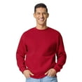 thumbnail image 1 of Unisex Hammer Maxweight Crewneck Sweatshirt 75/25 Cotton/Polyester Fleece Long Sleeve Winter Sweater (Cherry-Red, 3XL), 1 of 6