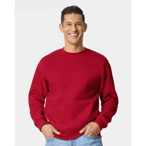 Gildan 19000 Hammerâ„¢ Maxweight Crewneck Sweatshirt-cherry red-3XL