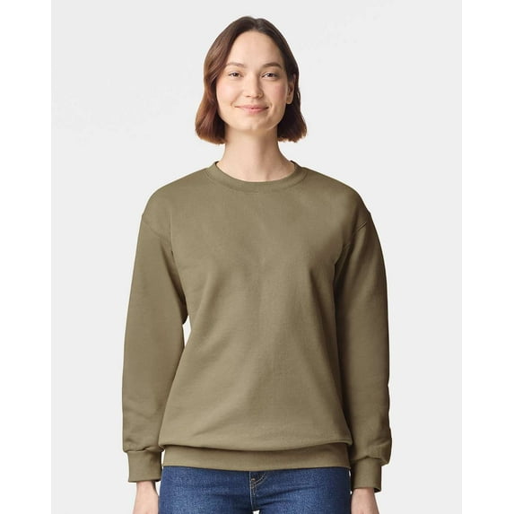Gildan 19000 Hammer™ Maxweight Crewneck Sweatshirt-Olive-M