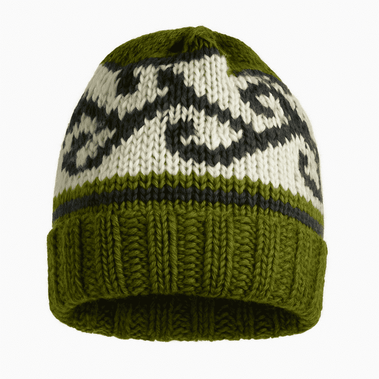 Unisex Hand-Knit Woolen Beanie Hat with Micro Fleece Lining  display picture 3