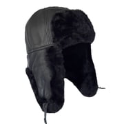 Unisex Handmade Classic Winter Trapper Hat Aviator Style with Soft Thermal Lining