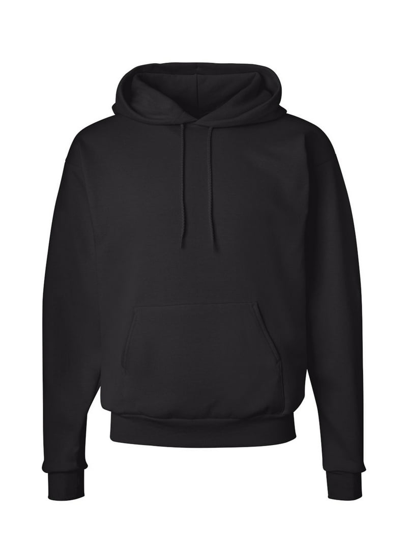 Hanes EcoSmart Men's Hooded Sweatshirt - Sand Color, Large, Cotton/Polyester Fleece, Midweight