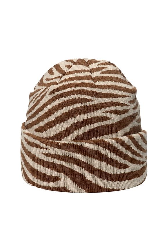 Unisex Hat Gothic Cow Pattern Crocheted Hip Hop Hat for Women Men Picture Props Cheetah Cap Halloween Party
