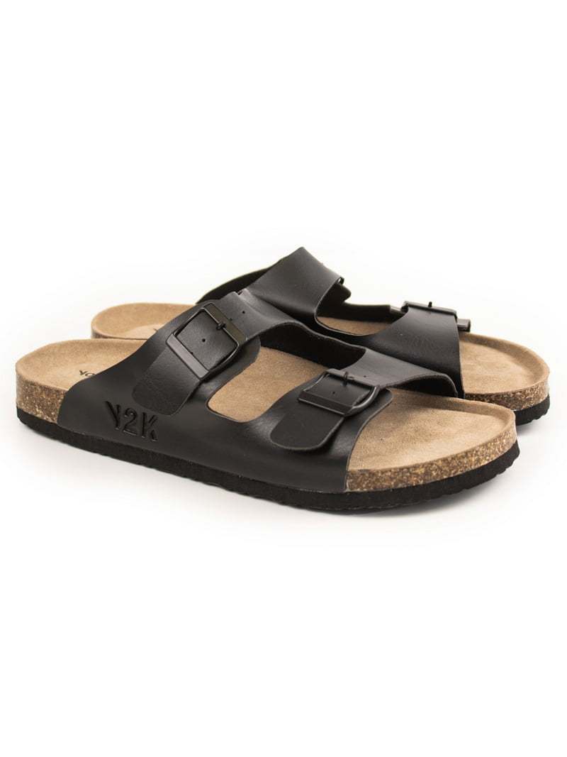 Yours 2 Keep Sandals, Footbed, Flat Heel, Open Toe, Black  display picture 2