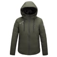 thumbnail image 1 of Unisex Heated Hoodie 4 Areas Water/Wind Resistant Heating Coat Heated Coat with 3 Heating Levels Women's Heated Jacket for Women Men's Soft Shell Heated Jacket with Hood, 1 of 3