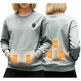 thumbnail image 1 of Unisex Heated Hoodie - Battery-Free Soft Breathable Pullover Sweatshirt, Plus Size Warm Hooded Outfit for Winter Sports/Daily Commute, 1 of 6