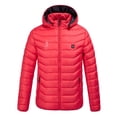 thumbnail image 1 of Unisex Heated Jacket 9 Heat Zones Fast Warm Up One Usb Smart Heating Puffer Jacket Zip Up Long Sleeve Hooded Jacket Lightweight Winter Outdoor Heated Jackets for Men, 1 of 4