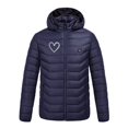 thumbnail image 1 of Unisex Heated Jacket 9 Heat Zones Fast Warm Up One Usb Smart Heating Puffer Jacket Zip Up Long Sleeve Hooded Jacket Lightweight Winter Outdoor Winter Jackets for Women, 1 of 4