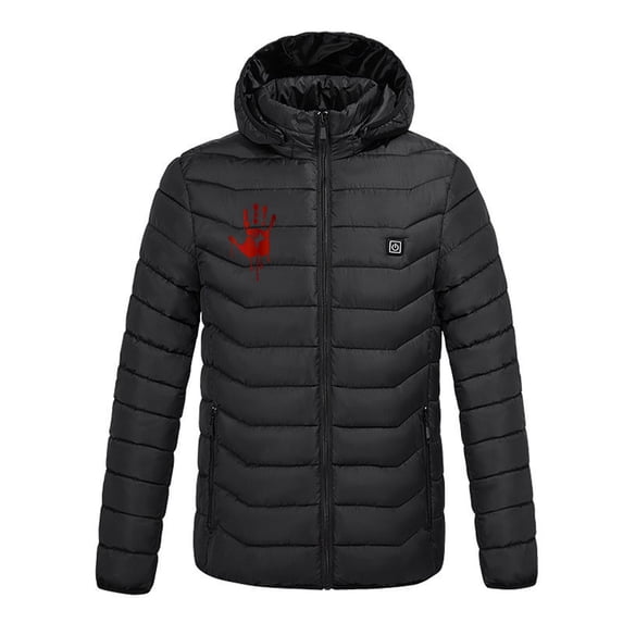 Unisex Heated Jacket 9 Heat Zones Fast Warm Up One Usb Smart Heating Puffer Jacket Zip Up Long Sleeve Hooded Jacket Lightweight Winter Outdoor Winter Jacket Womens