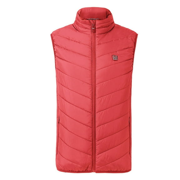 Unisex Heated Vest 2 Heat Zones Fast Warm Up Usb Smart Temperature Control Electric Warming Vest Sleeveless Zip Up Heating Clothing Thermal Outerwear Heated Vests for Men