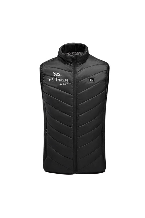 Unisex Heated Vest Fast Warm Up 9 Heat Zones Usb Heating Charging Smart Thermostatic Control Winter Vest Sleeveless Zip Up Heated Tops Cold Weather Outdoor Regular Fit Heated Vests for Women