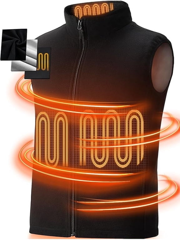 Heated Vest, Fleece Heated Jackets for Men and Women (Battery Pack Not Included)
