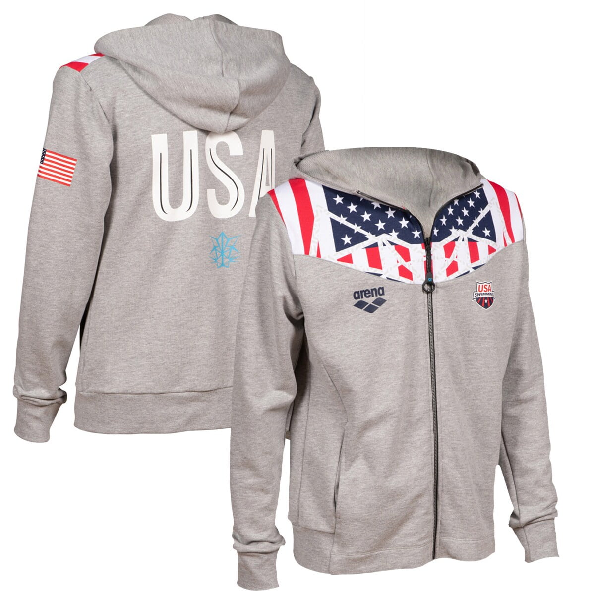Arena usa shop swimming hooded sweatshirt