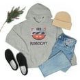 thumbnail image 1 of Unisex Heavy Blend™ Hooded Sweatshirt ROBOCAT is A robot resembling a cat, 1 of 9