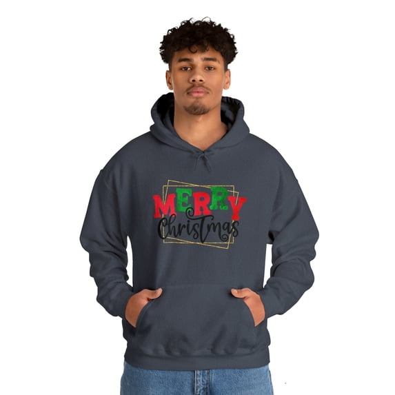 Unisex Heavy Blend™ Streetwear Hooded Sweatshirt Merry Christmas