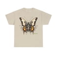 thumbnail image 1 of Unisex Heavy Cotton Abstract Butterfly Bio Punk T-Shirt 002, 1 of 5