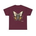thumbnail image 1 of Unisex Heavy Cotton Abstract Butterfly Bio Punk T-Shirt 002, 1 of 5