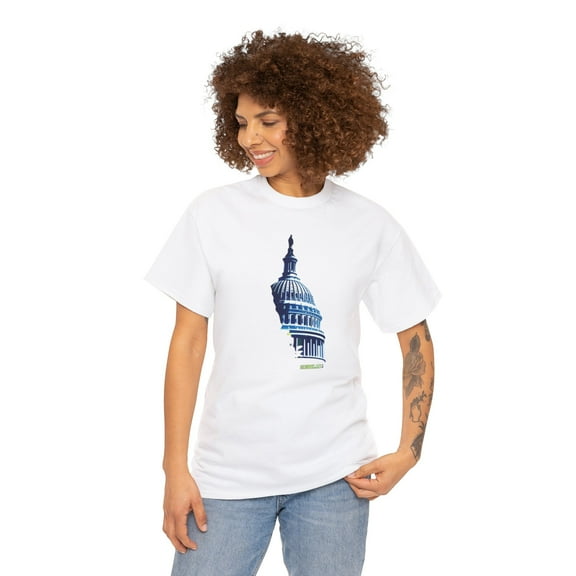 Unisex Heavy Cotton TShirt Washington DC 003