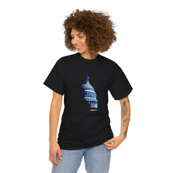 Unisex Heavy Cotton TShirt Washington DC 003