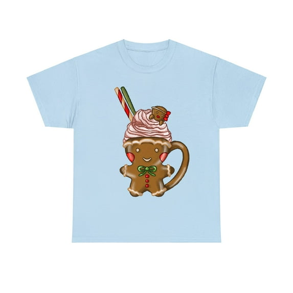 Unisex Heavy Cotton Tee Christmas Ginger Coffee