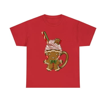 Unisex Heavy Cotton Tee Christmas Ginger Coffee