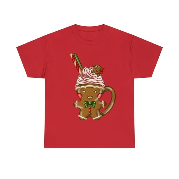 Unisex Heavy Cotton Tee Christmas Ginger Coffee